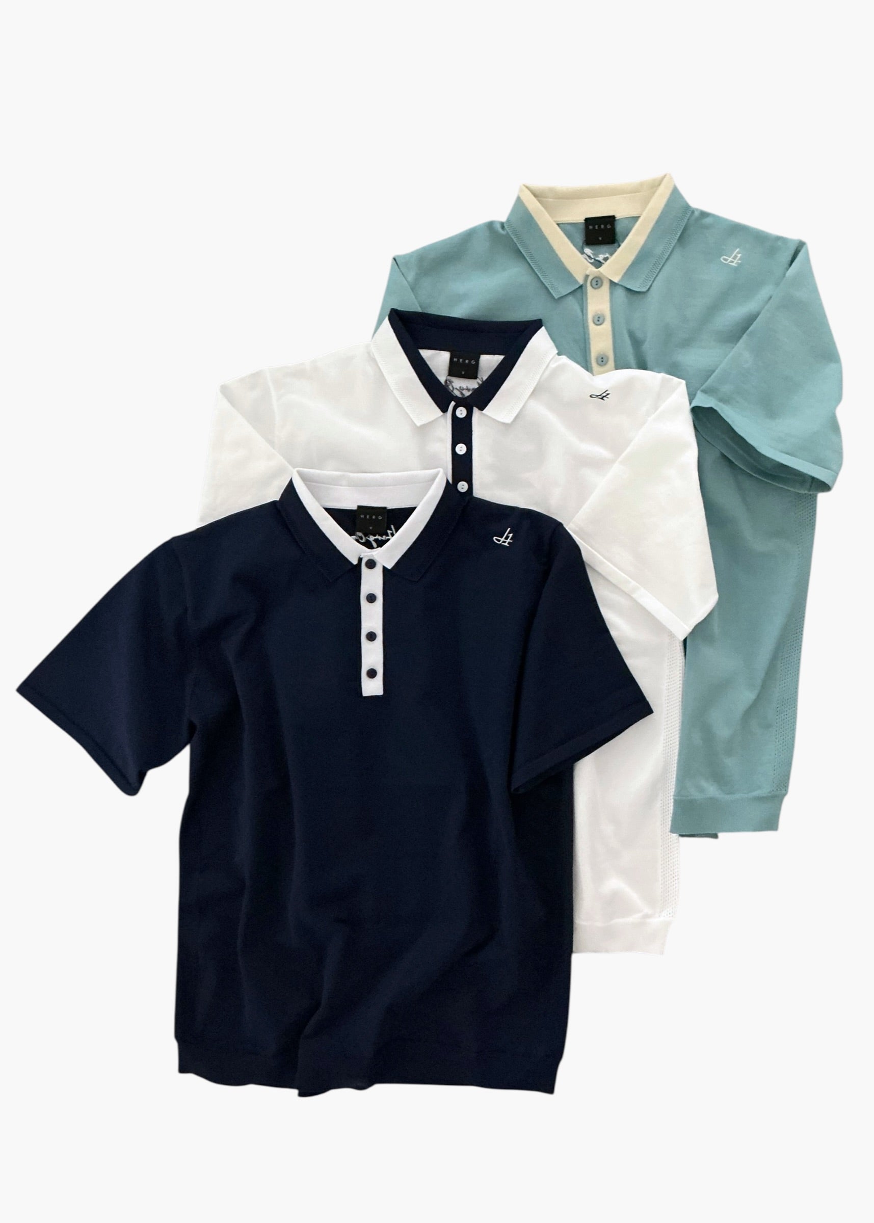 HIBRID MESH KNIT POLO MEN
